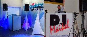 dj stand in blau und bild vom dj kiel