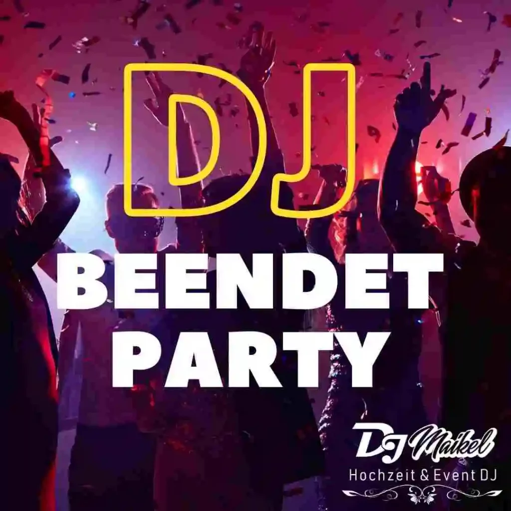 DJ Beendet Party vorzeitig.