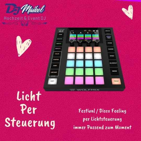 Lichtsteuerung DJ Hochzeit