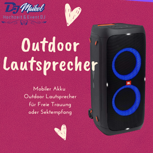 Lautsprecher OUtdoor für sektempfag